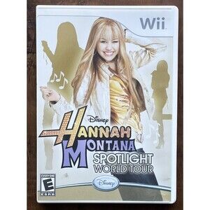 Hannah Montana: Spotlight World Tour (Nintendo Wii, 2007) Complete CIB Tested